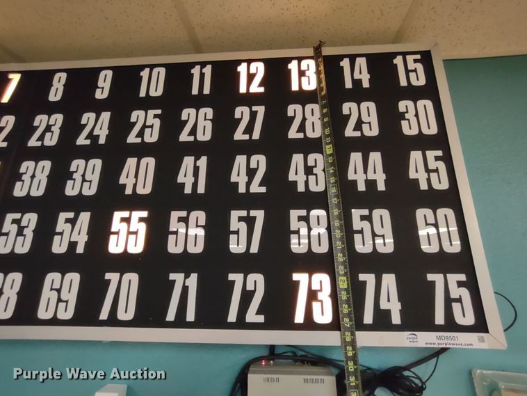 image for item MD9501 Santa Anita  MCF-75  bingo flashboard