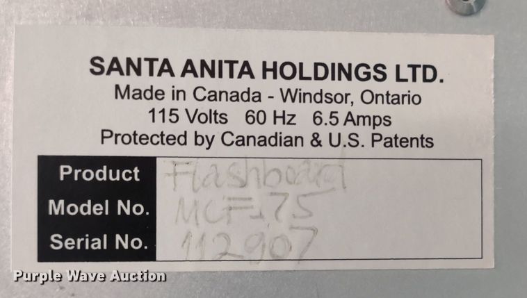 image for item MD9501 Santa Anita  MCF-75  bingo flashboard