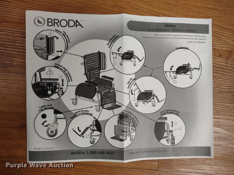 image for item MD9510 (5) Broda Midline tilt wheelchairs