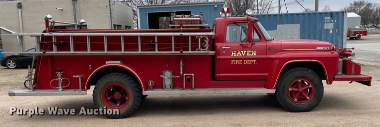 image for item MP9242 1967 Ford F750  pumper fire truck
