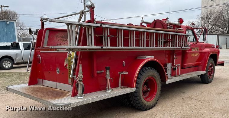 image for item MP9242 1967 Ford F750  pumper fire truck