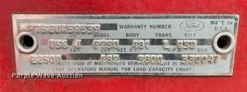 image for item MP9242 1967 Ford F750  pumper fire truck