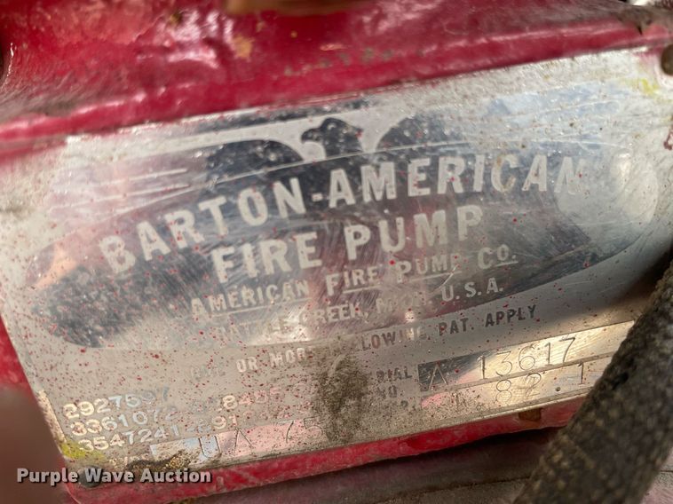 image for item MP9245 1979 Ford F700  pumper fire truck