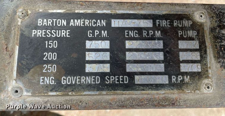 image for item MP9245 1979 Ford F700  pumper fire truck