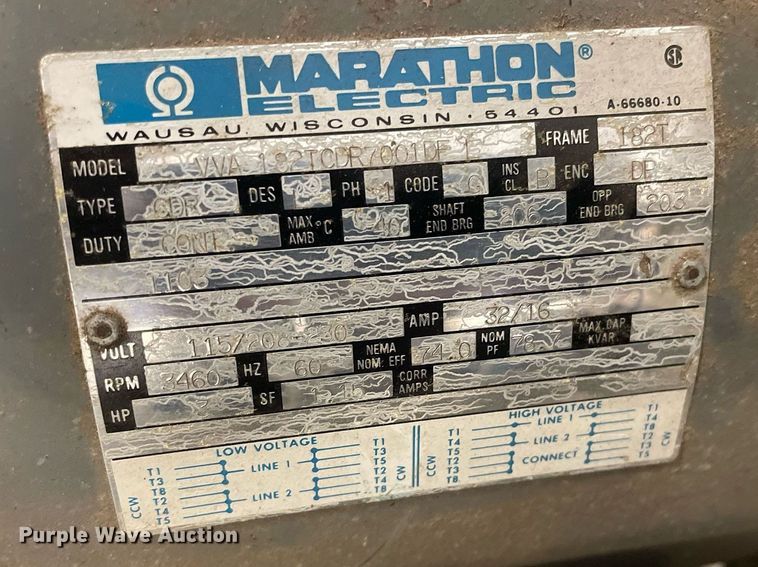 image for item MP9246 1989 Bauer U-E1  air compressor