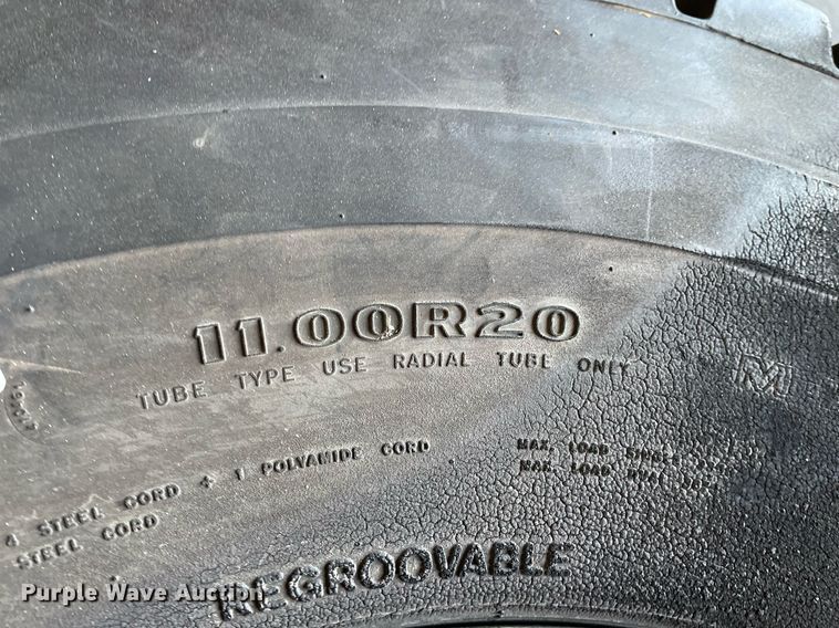 image for item MP9263 (2) GoodYear 11.00R20 wheels and tires