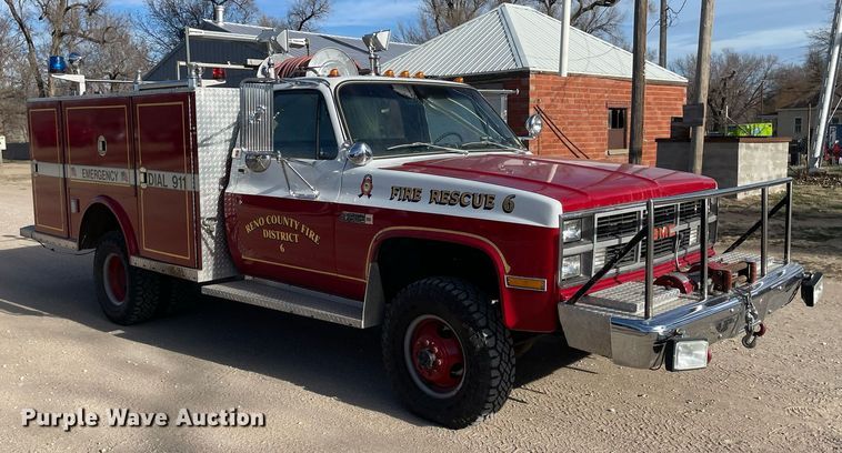 image for item MP9264 1983 Chevrolet K3500  pumper fire truck