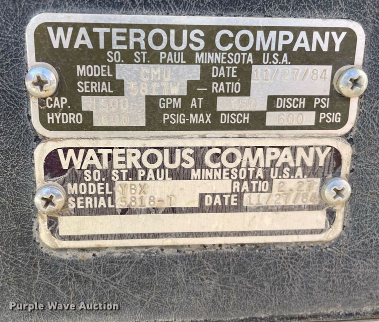 image for item MP9265 1985 Pierce E2490  pumper fire truck