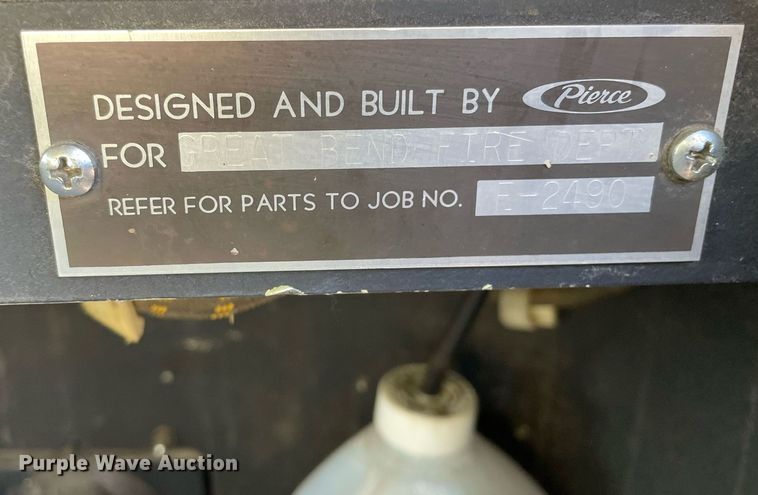 image for item MP9265 1985 Pierce E2490  pumper fire truck