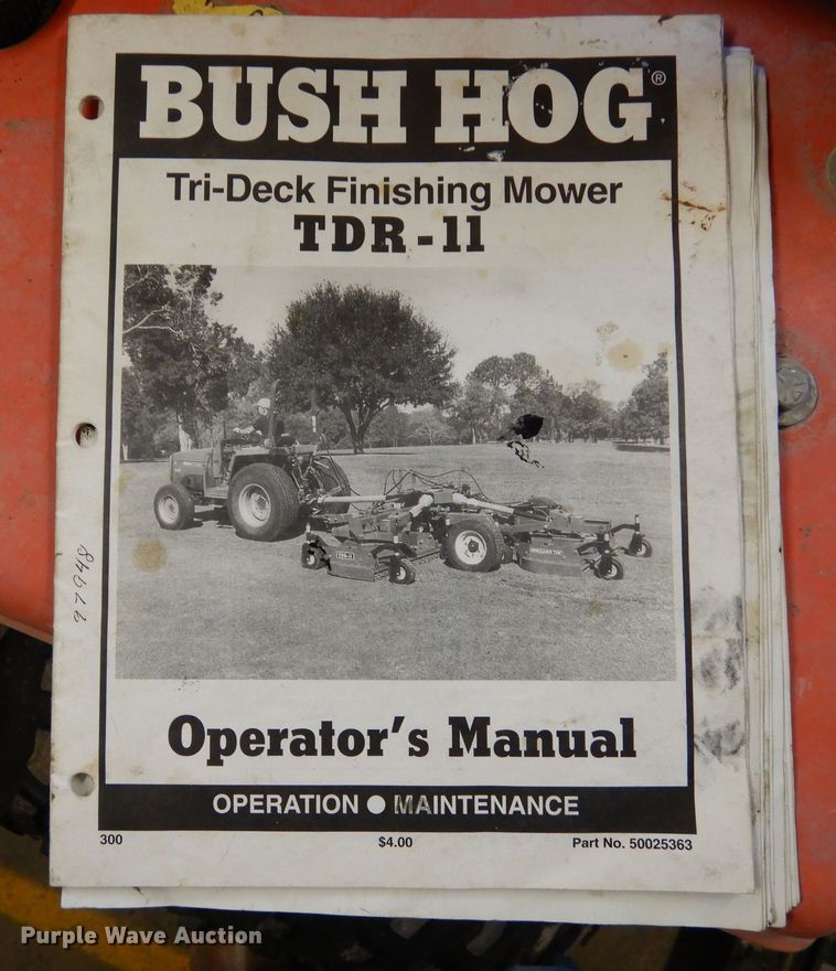 image for item MR9737 Bush Hog TDR-11  finish mower