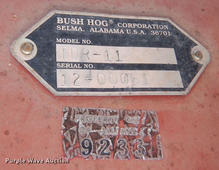image for item MR9737 Bush Hog TDR-11  finish mower