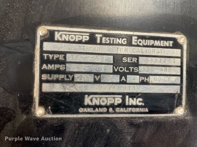 image for item MY9050 Knopp TE-9-S8  meter test station