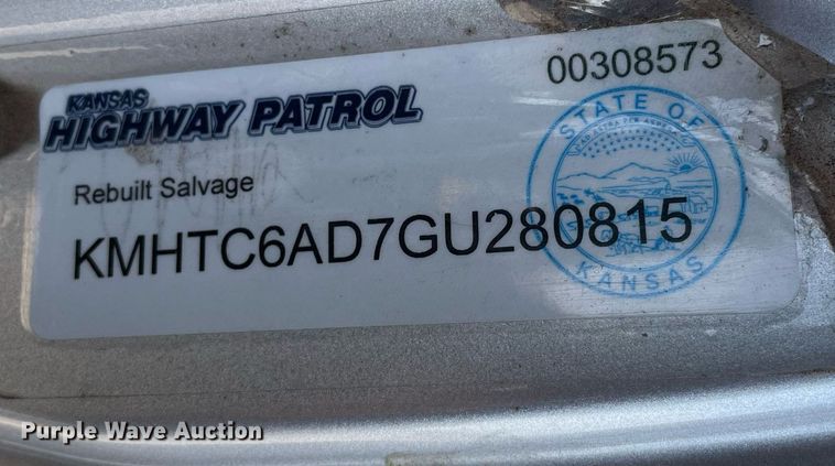 image for item MY9052 2016 Hyundai Veloster