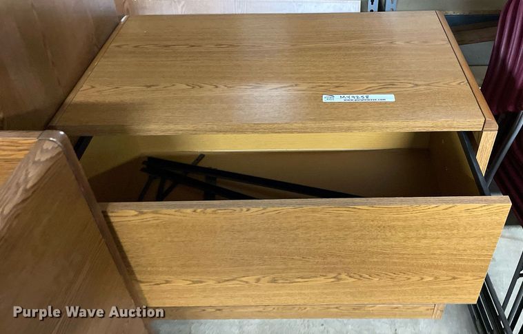 image for item MY9258 (3) wood lateral file cabinets