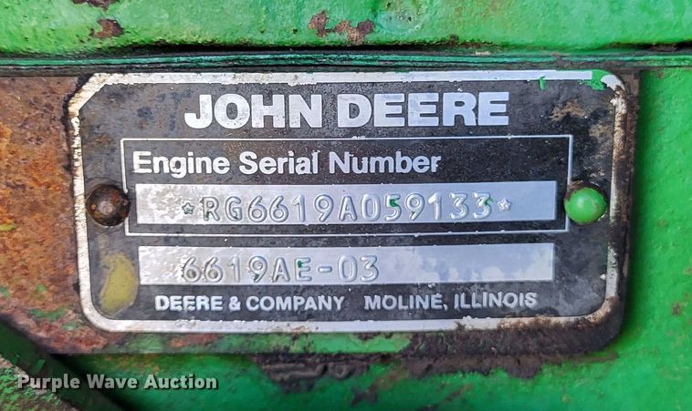 image for item DO3601 1990 John Deere 5830  forage harvester