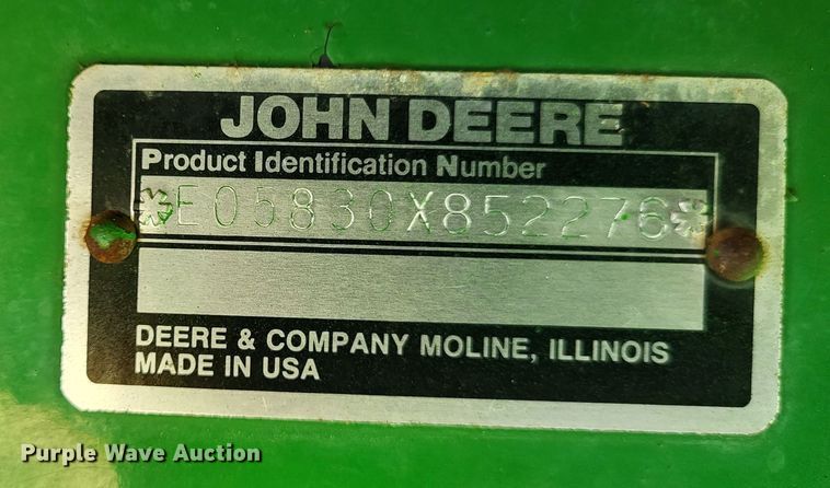 image for item DO3601 1990 John Deere 5830  forage harvester