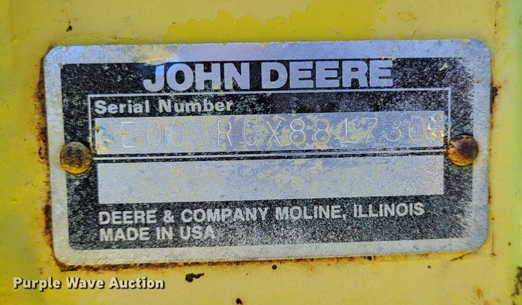 image for item DO3601 1990 John Deere 5830  forage harvester