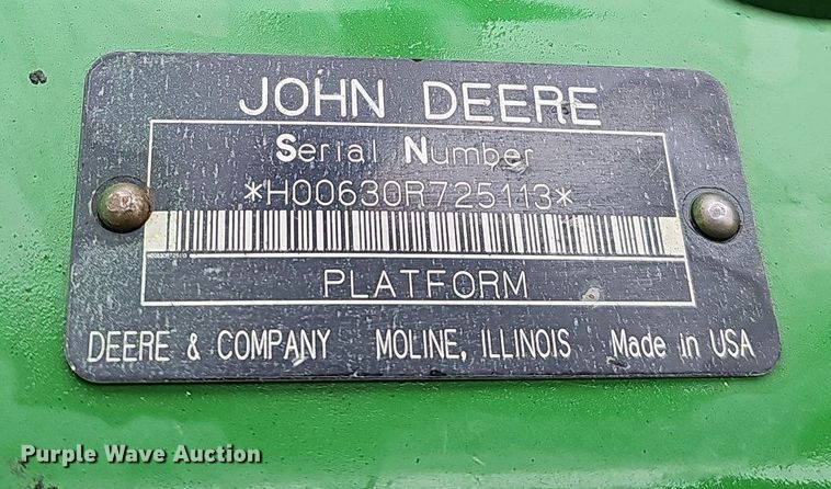 image for item DO4237 John Deere 630R  rigid head