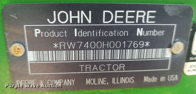 image for item DQ0337 1994 John Deere 7400  tractor