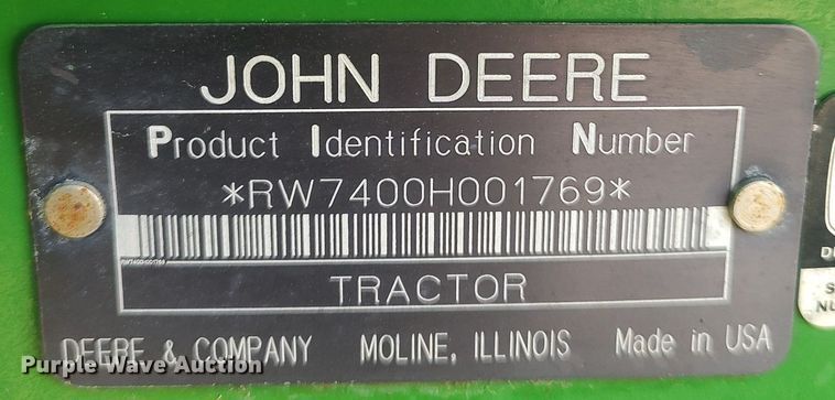 image for item DQ0337 1994 John Deere 7400  tractor