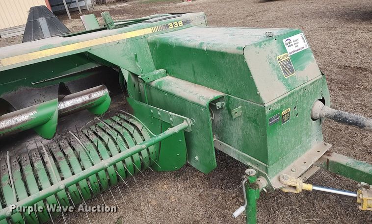 image for item DQ0342 John Deere 338W  small square baler