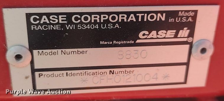 image for item DQ0352 1996 Case IH 8830  swather / windrower