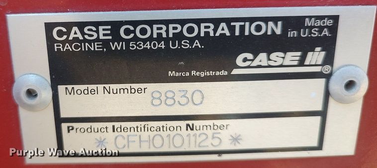 image for item DQ0352 1996 Case IH 8830  swather / windrower