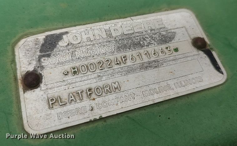 image for item DQ0359 John Deere 224  flex head