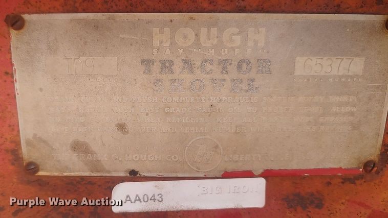 image for item DQ0391 Hough TD-9  track loader