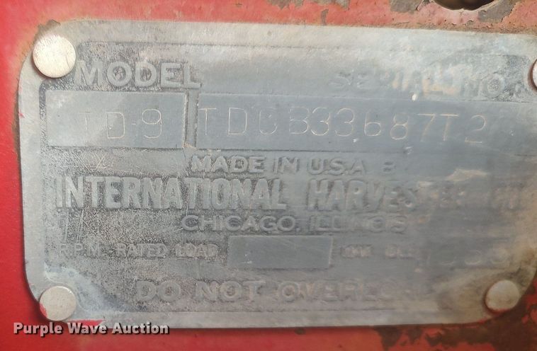 image for item DQ0391 Hough TD-9  track loader