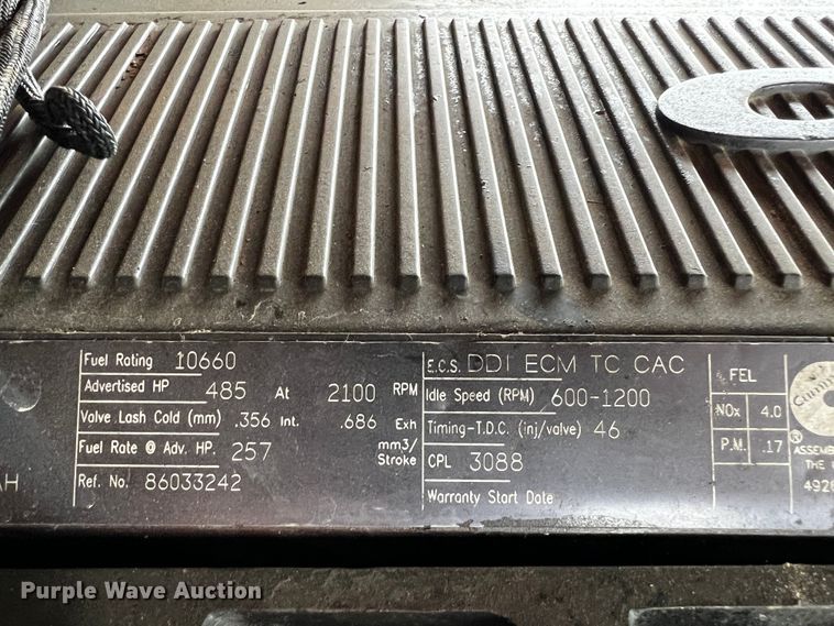 image for item DQ2019 2008 Versatile 485  4WD tractor