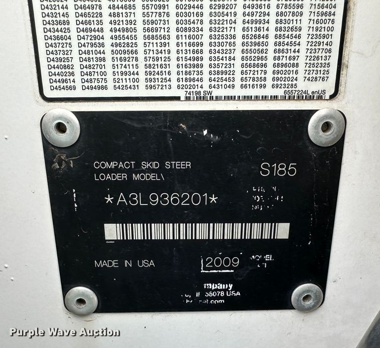 image for item DR6088 2009 Bobcat S185  skid steer loader