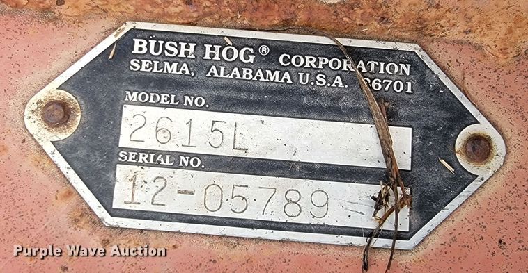 image for item HG9445 Bush Hog 2615L  batwing rotary mower