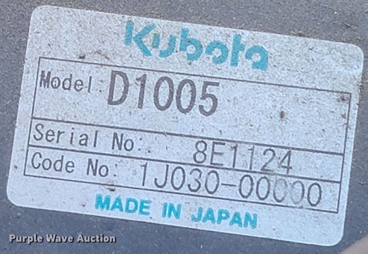 image for item HG9459 Kubota BX2660  MFWD tractor