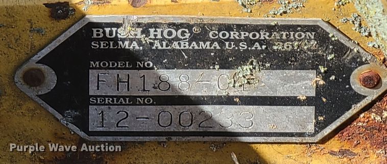 image for item HG9477 Bush Hog FH188  flail mower