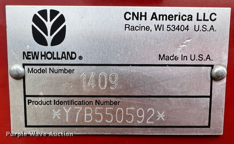 image for item KR9489 2008 New Holland 1409  swather / windrower