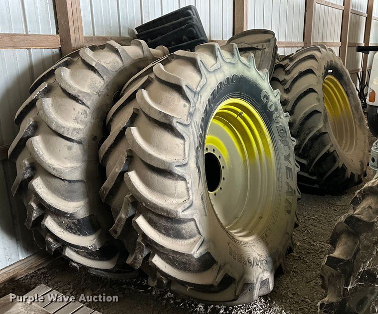 image for item LN9313 (4) 650/65R38 tires and wheels