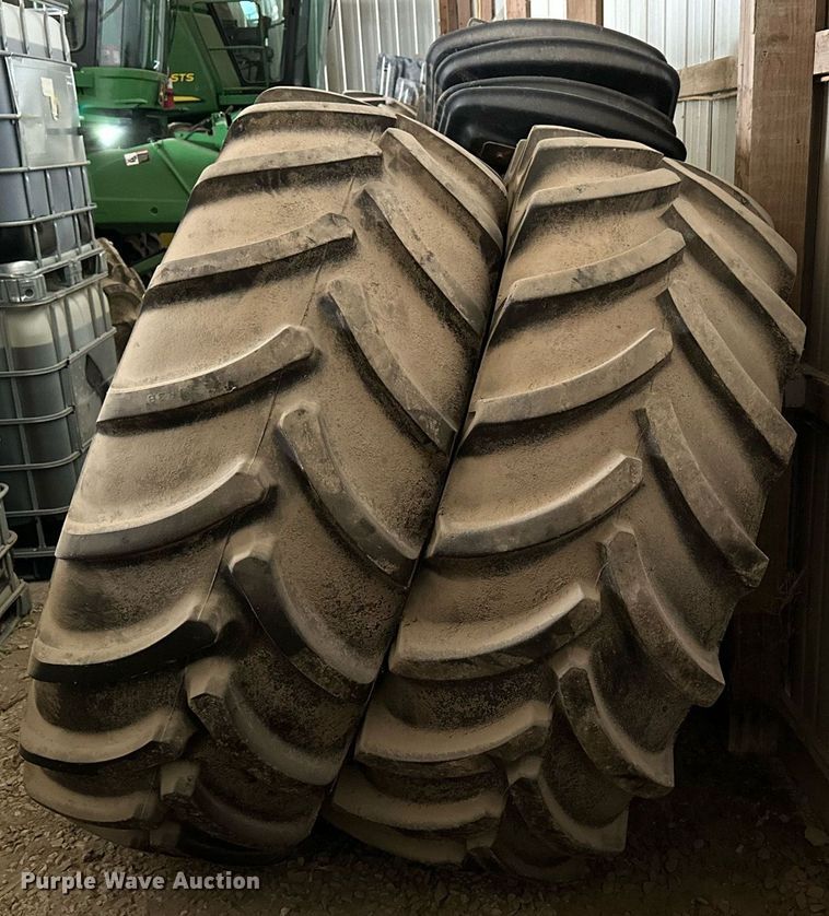 image for item LN9313 (4) 650/65R38 tires and wheels
