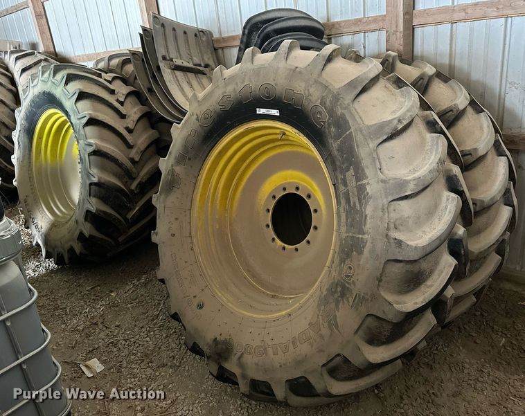 image for item LN9313 (4) 650/65R38 tires and wheels