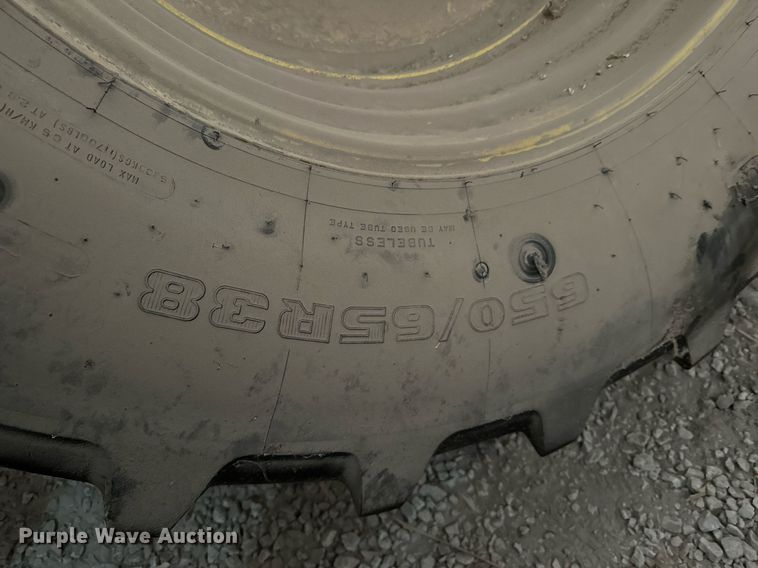 image for item LN9313 (4) 650/65R38 tires and wheels