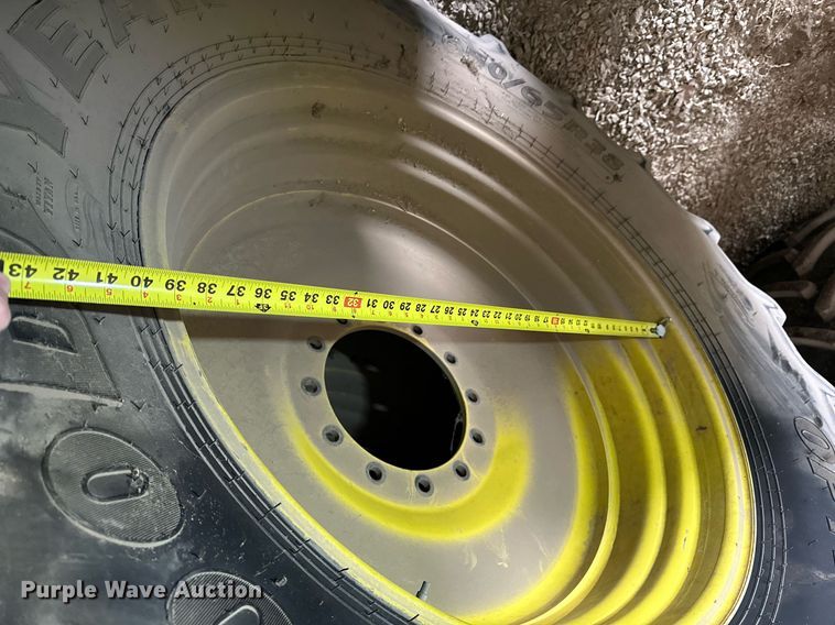 image for item LN9313 (4) 650/65R38 tires and wheels