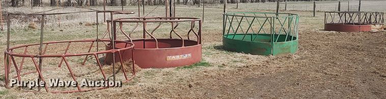 image for item LT9557 (5) round bale feeders