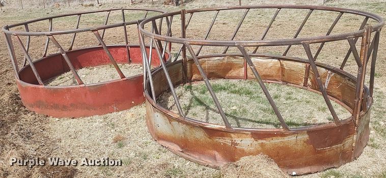 image for item LT9557 (5) round bale feeders