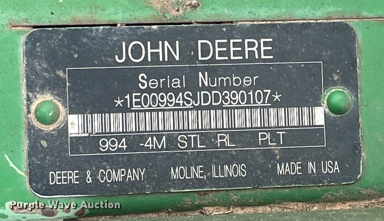 image for item MQ9864 John Deere 994  disc windrower head