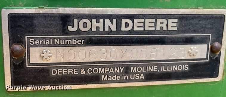 image for item MY9125 John Deere 630  tandem disk
