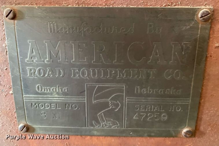 image for item MY9139 American Road Equipment 8M  rigid frame motor grader