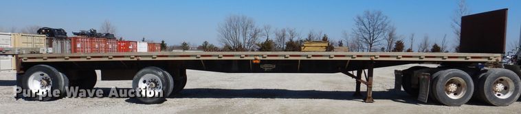 image for item DK2046 1988 Wilson Roadbrute  flatbed trailer