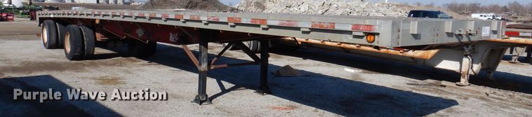 image for item DK5197 1995 Wilson Road Brute  flatbed trailer