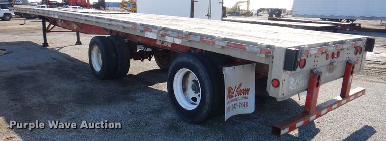 image for item DK5197 1995 Wilson Road Brute  flatbed trailer