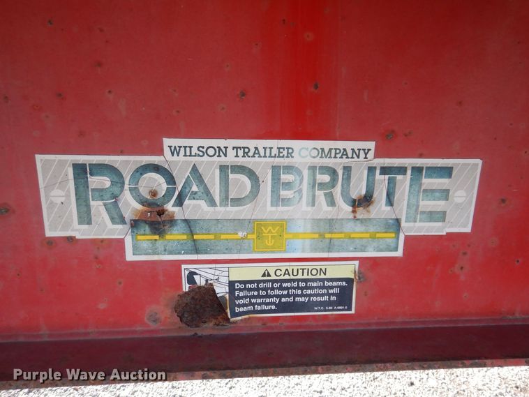 image for item DK5197 1995 Wilson Road Brute  flatbed trailer